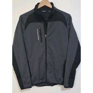 ABACUS Arden Women Gray Black Jacket Full Zip XS Golf Outdoor Softshell‎ EUC